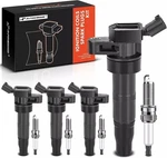 Ignition Coil Pack And Iridium Spark Plugs For Hyundai Sonata 2012-2014, Santa. Fixed Price $85.79.