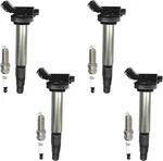UF596 Ignition Coil & Spark Plug: 4-PACK Combo Replaces Oe Numbers UF619.... Fixed Price $72.72.