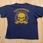 Vintage Windjammer United Steelworkers Union Thugs Local 3740 Skull T-shirt Xl. Fixed Price $17.99.