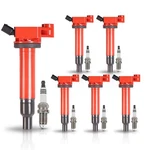 Ena Set Of Red UF267 Ignition Coil Packs 4504 Spark Plugs 3.0 3.3 V6 1999 2.... Fixed Price $165.39.