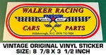 Walker Racing Cars Parts Stock Bodies - Vintage Original Vinyl Decal Sticker. Fixed Price $9.45.