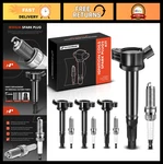 Ignition Coil Pack & Iridium Spark Plugs Set For Toyota Camry RAV4 Sienna L4 2.5. Fixed Price $145.99.