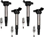 Corolla Prius Upgraded UF596 Ignition Coil & 4912 Double Iridium Spark Plug C.... Fixed Price $62.02.