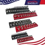 Eaceliy 6-PIECE Magnetic Socket Organizer Set 1/4'' 3/8'' 1/2'' Metric Sae. Fixed Price $43.99.