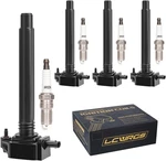 Set Of 4 Ignition Coil Pack & Spark Plugs For Jeep Renegade Cherokee Compass Chr. Fixed Price $110.00.