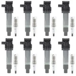 Set Of 16 Ignition Coil And Spark Plug Kits For Cadillac Dts Buick Lucerne Sts. Fixed Price $182.99.