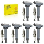 Deal 6PCS UF495 Ignition Coil Pack + Double Iridium Spark Plugs Compatible .... Fixed Price $143.85.
