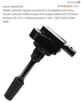 Ignition Coil UF680 For Chevy Camaro Colorado Malibu Impala Gmc Acadia Cadillac. Fixed Price $14.99.