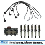 Engine Ignition Coil W/ Spark Plugs & Wire Set Kit Ford E150 E250 F150 4.2L. Fixed Price $115.95.