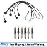 Ngk Engine Spark Plugs & Trq Ignition Wire Set Kit Ford E150 E250 F150. Fixed Price $74.95.