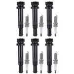 Set Of 12 Ignition Coil And Spark Plug Kits For Hyundai Santa Fe Kia Optima 2006. Fixed Price $120.99.
