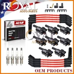 Mas Set Of 8 Ignition Coils & Spark Plugs Wires For Chevrolet Gmc UF414 SP479. Fixed Price $139.99.