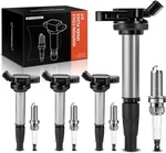 A-premium Set Of 4 Ignition Coil Pack And Iridium Spark Plugs Compatible.... Fixed Price $98.27.